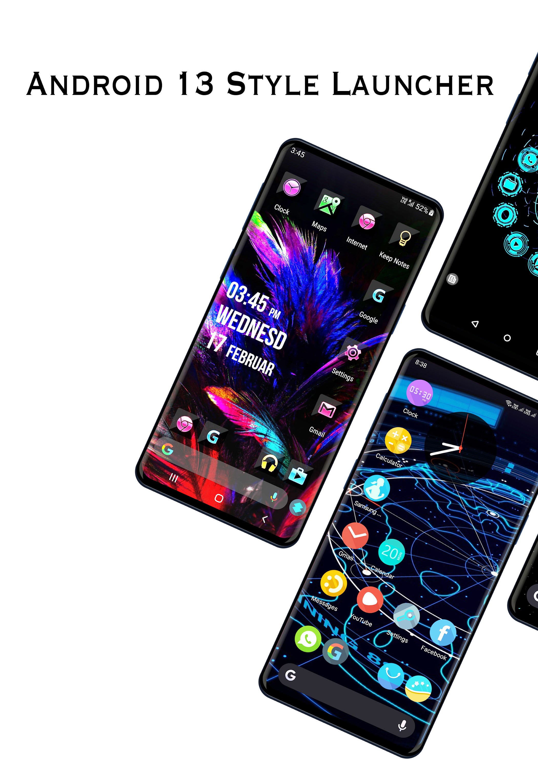اسکرین شات 1 برنامه Neox Launcher: Themes & UI