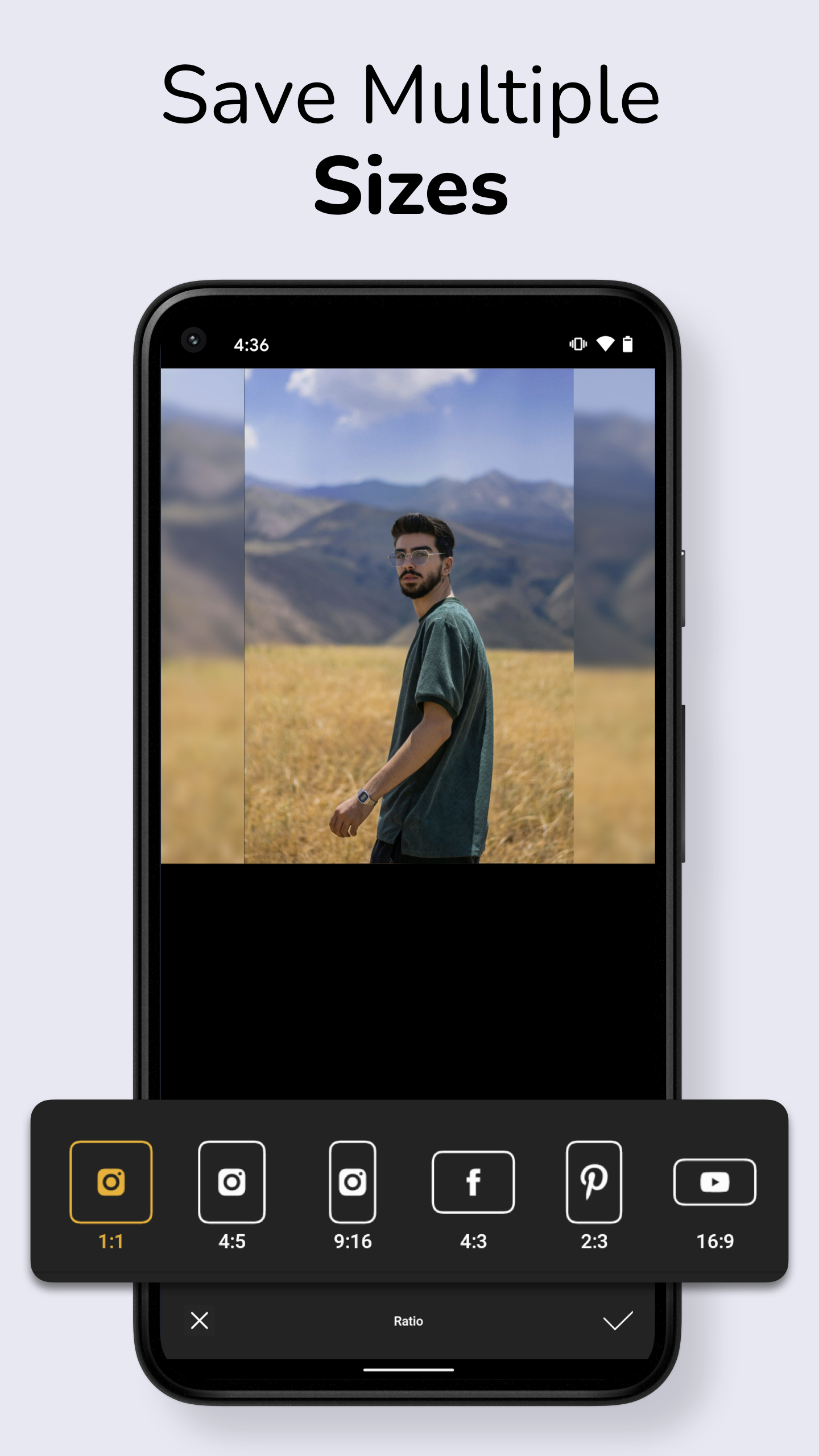 اسکرین شات 7 برنامه No Crop for IG - CroPic