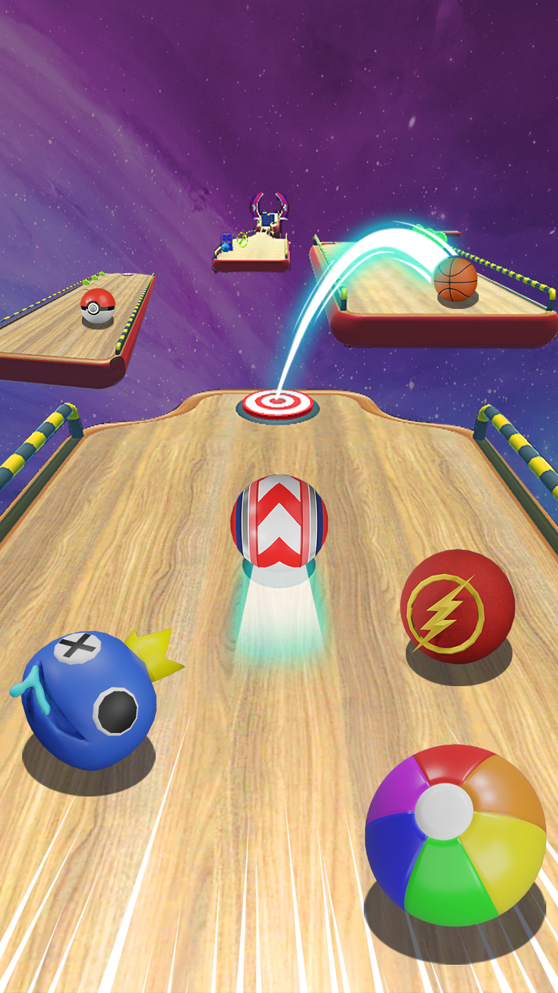 اسکرین شات 3 بازی Rolling Balls 3D: Sky Race