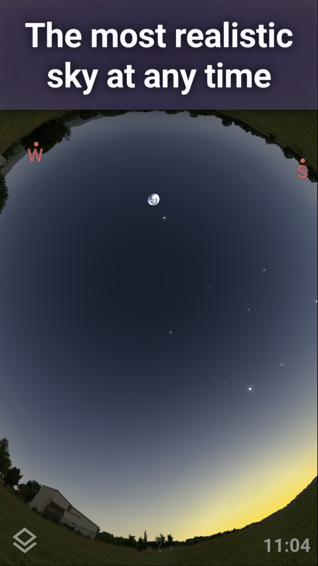 اسکرین شات 1 برنامه Stellarium Mobile - Star Map