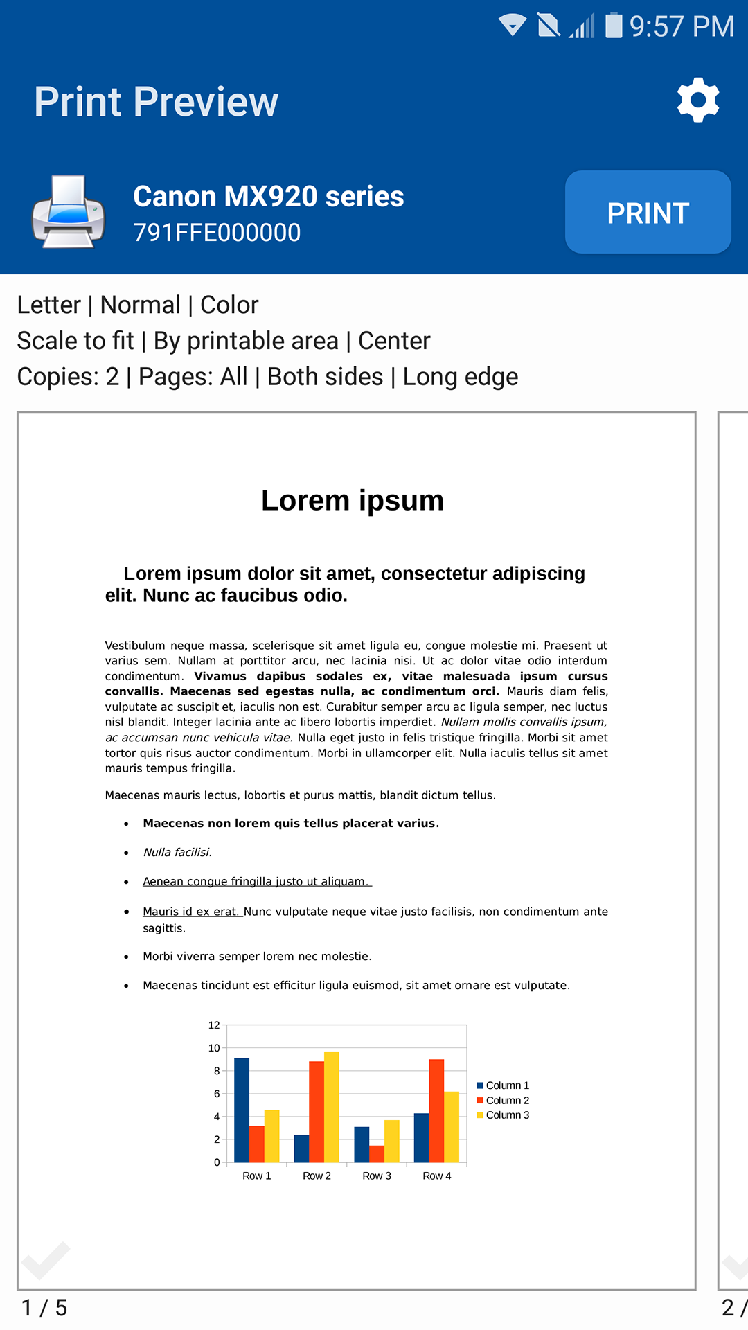 اسکرین شات 3 برنامه NokoPrint - Print from Phone