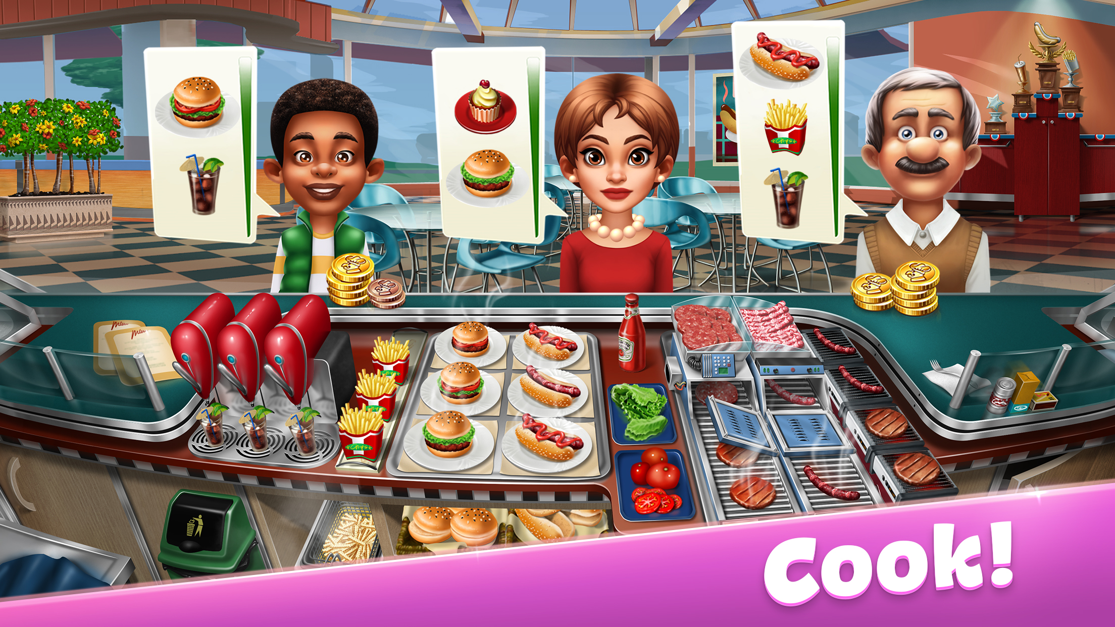 اسکرین شات 1 بازی Cooking Fever: Restaurant Game