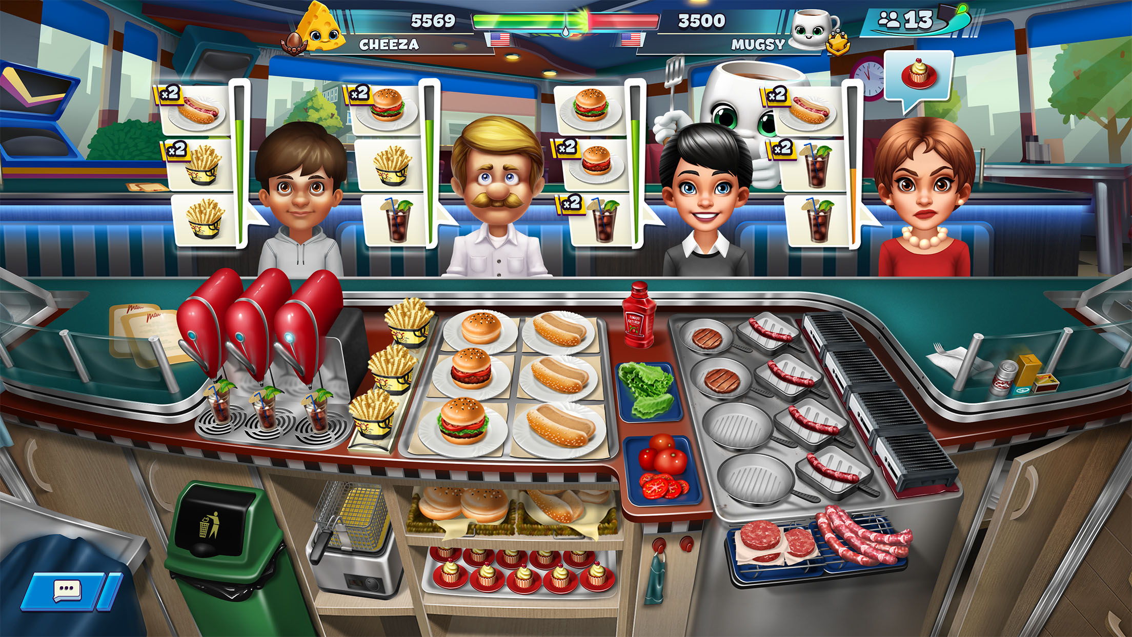 اسکرین شات 7 بازی Cooking Fever Duels: Food Wars