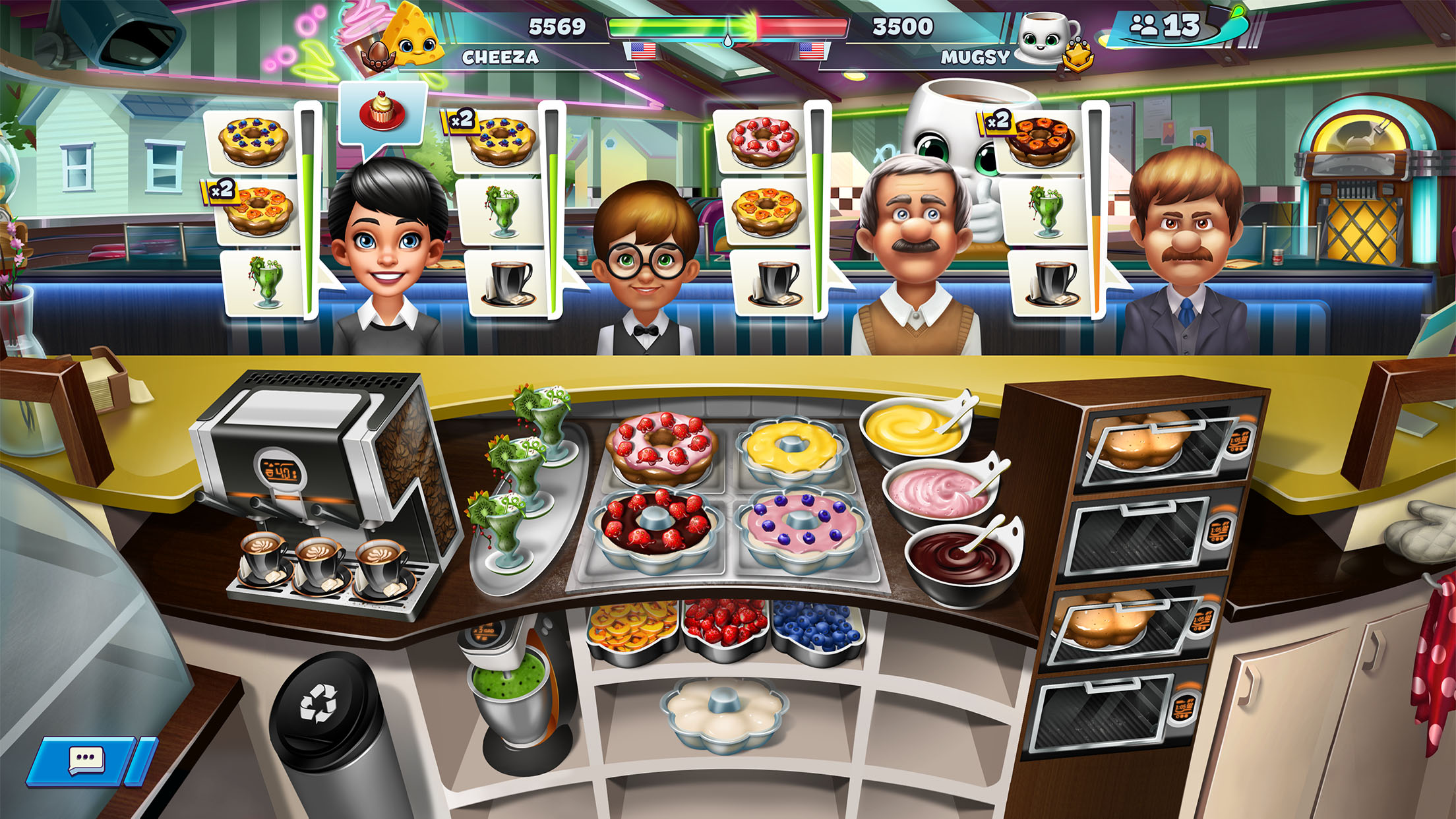 اسکرین شات 8 بازی Cooking Fever Duels: Food Wars