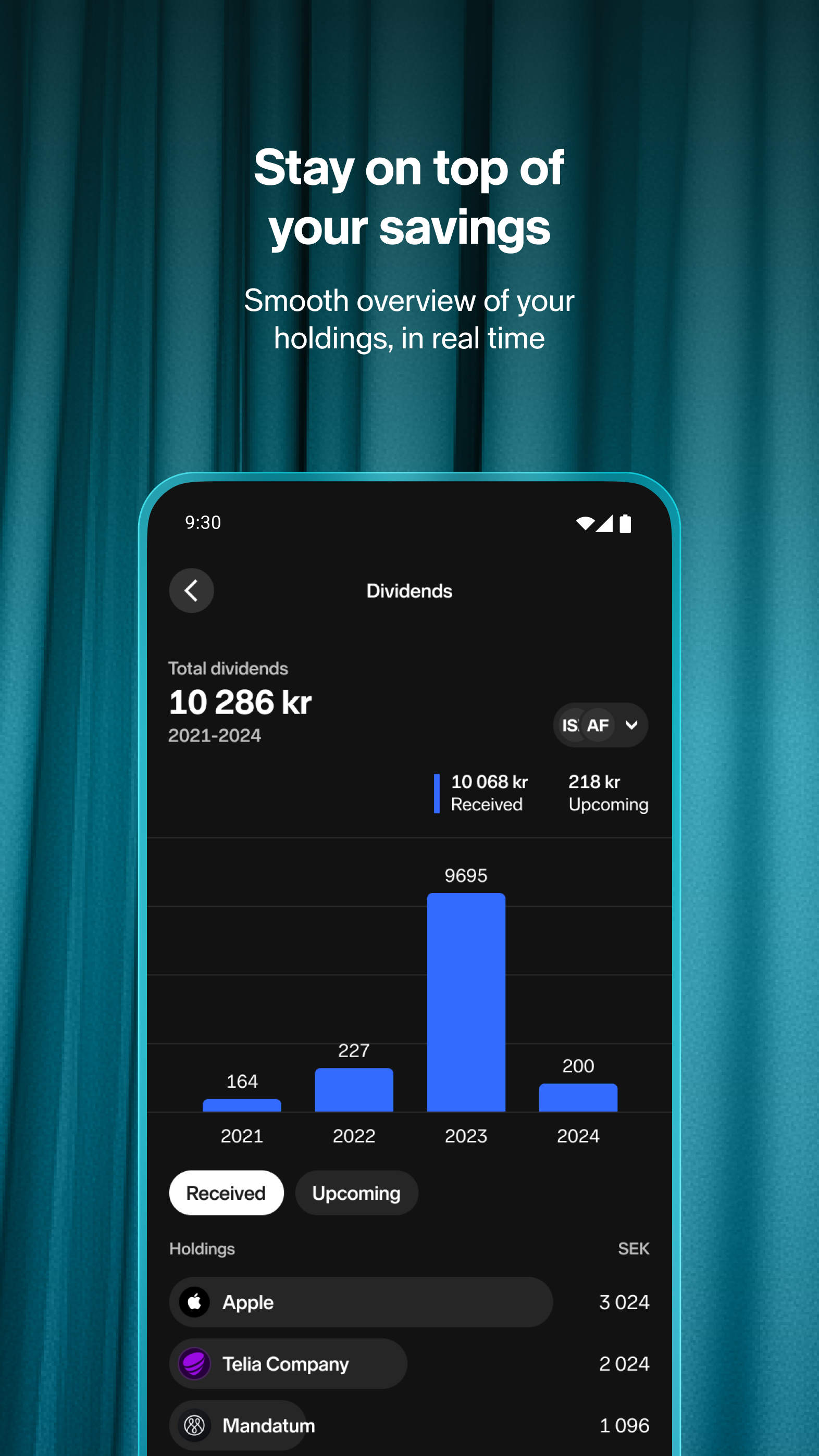 اسکرین شات 5 برنامه Nordnet: Stocks & Funds