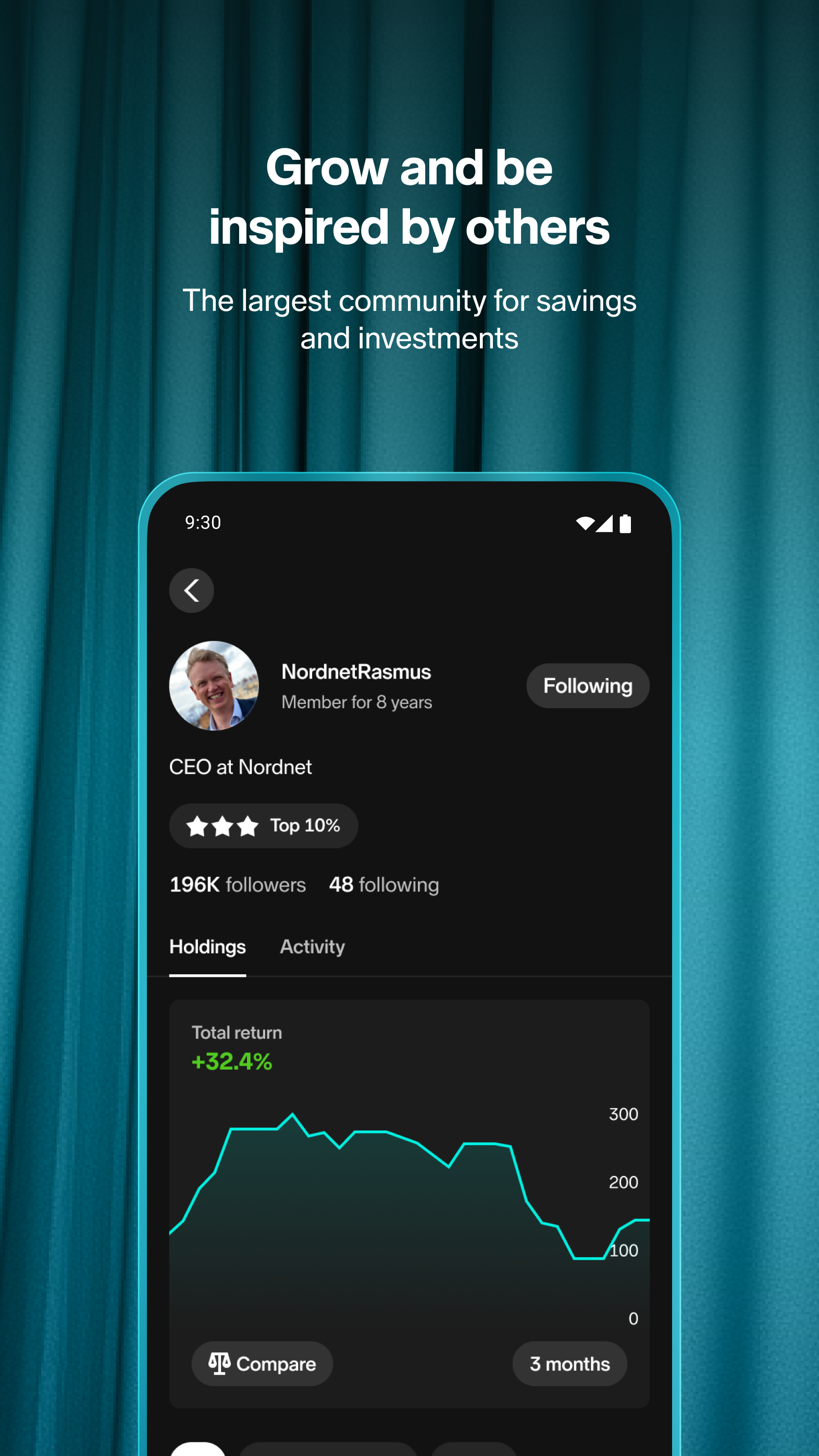 اسکرین شات 3 برنامه Nordnet: Stocks & Funds