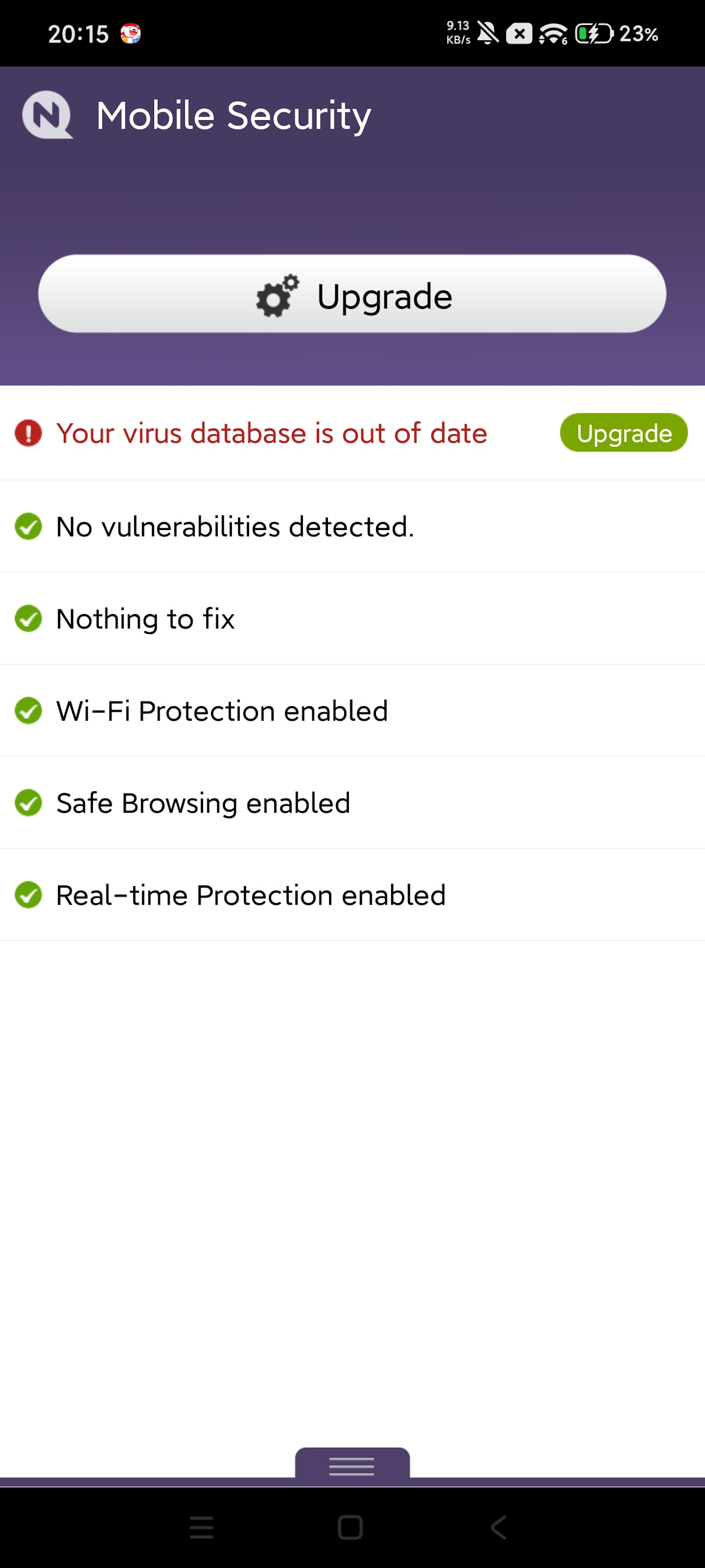 اسکرین شات 1 برنامه Mobile Security & Antivirus