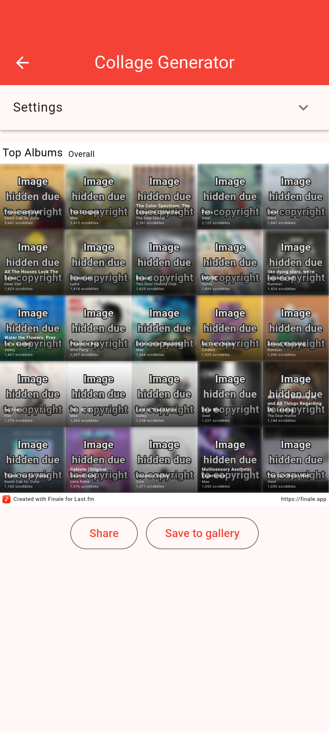 اسکرین شات 4 برنامه Finale for Last.fm