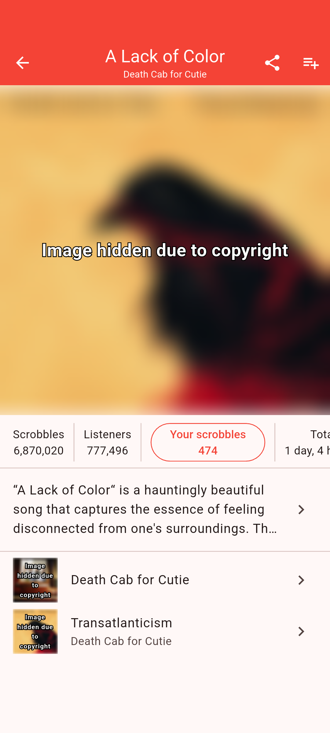 اسکرین شات 6 برنامه Finale for Last.fm