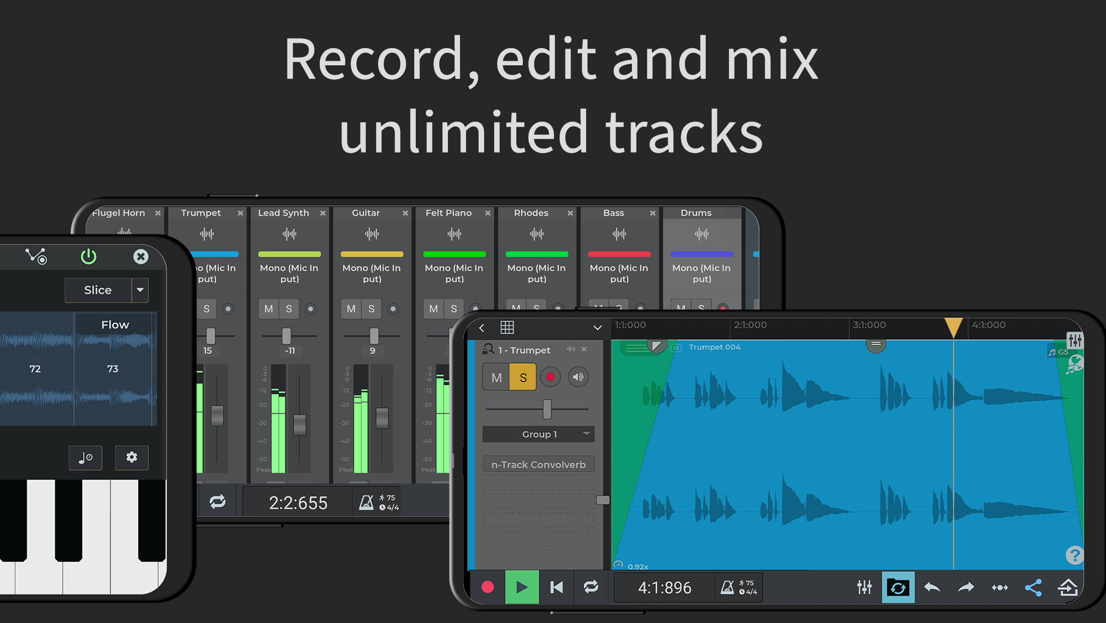 اسکرین شات 2 برنامه n-Track Studio DAW: Make Music