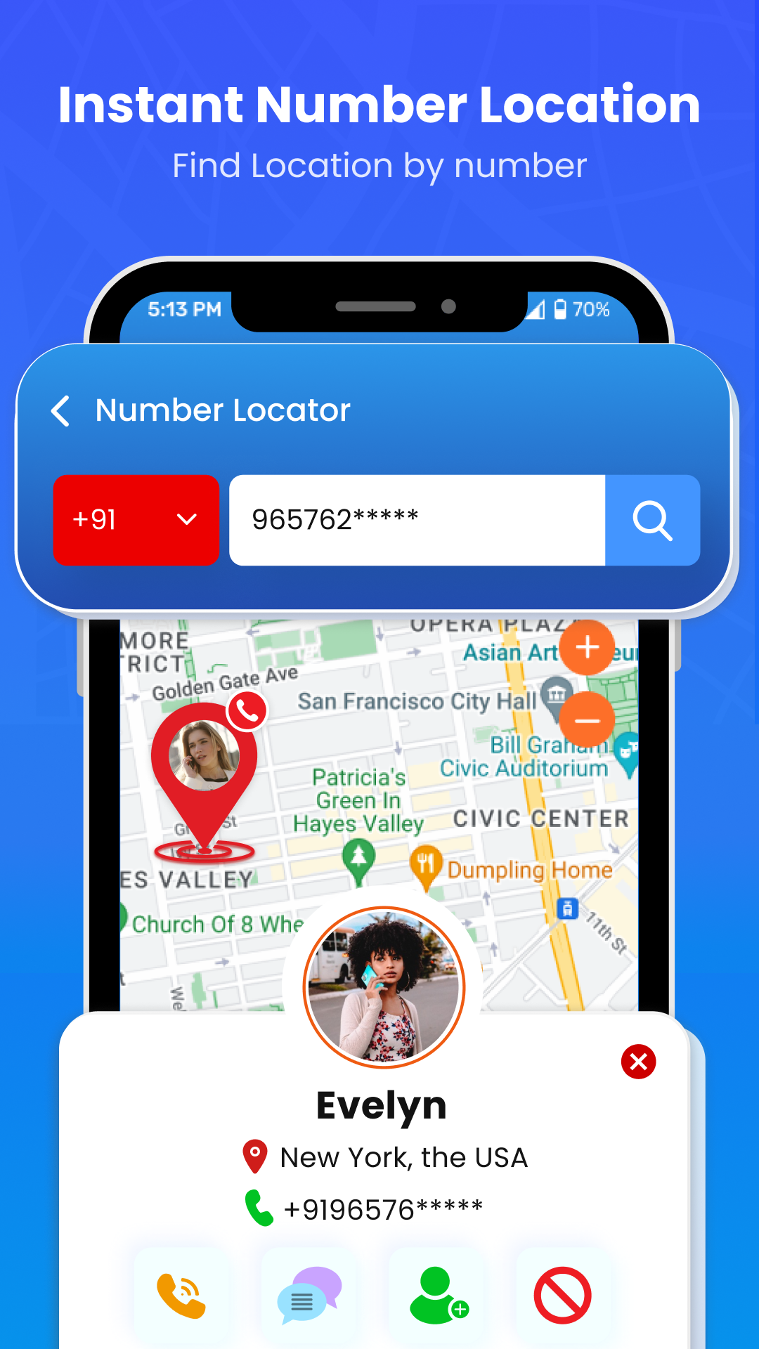اسکرین شات 2 برنامه Phone Number Locator