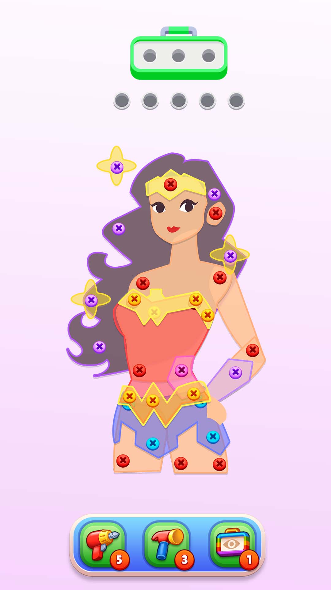 اسکرین شات 1 بازی Unscrew Em All - Screw Puzzle