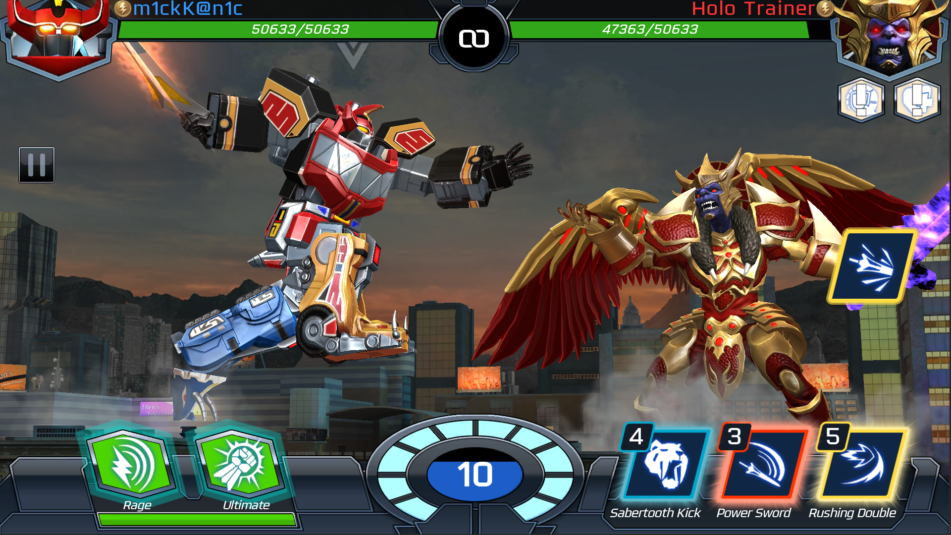 اسکرین شات 6 بازی Power Rangers: Legacy Wars