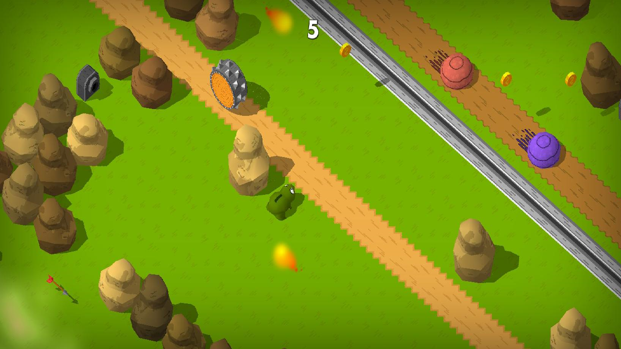 اسکرین شات 4 بازی Frog- Road Crossing Games