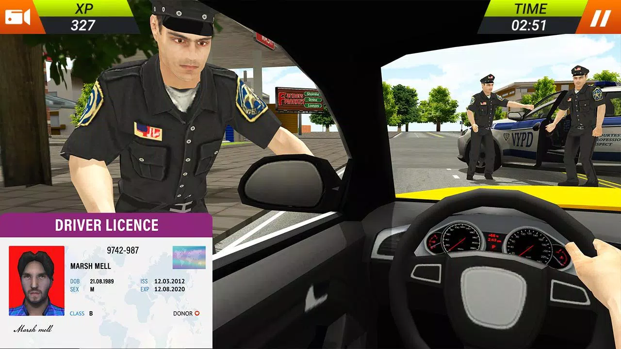 اسکرین شات 2 بازی US City Driving Taxi Car Games