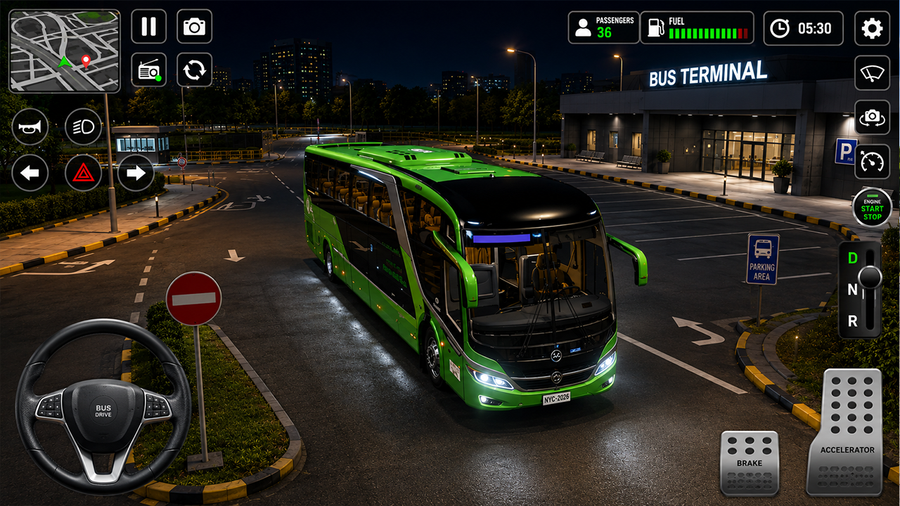 اسکرین شات 2 بازی Bus Simulator: City Coach Game