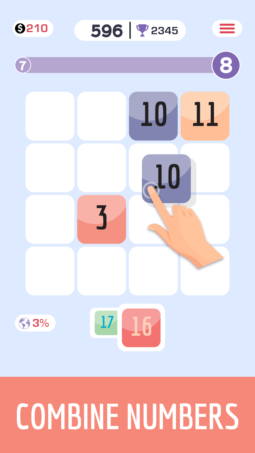اسکرین شات 1 بازی Fused: Number Puzzle Game