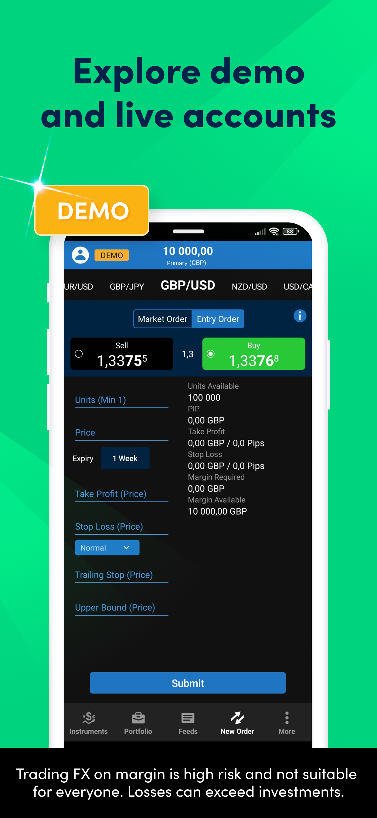 اسکرین شات 8 برنامه OANDA - Forex trading broker