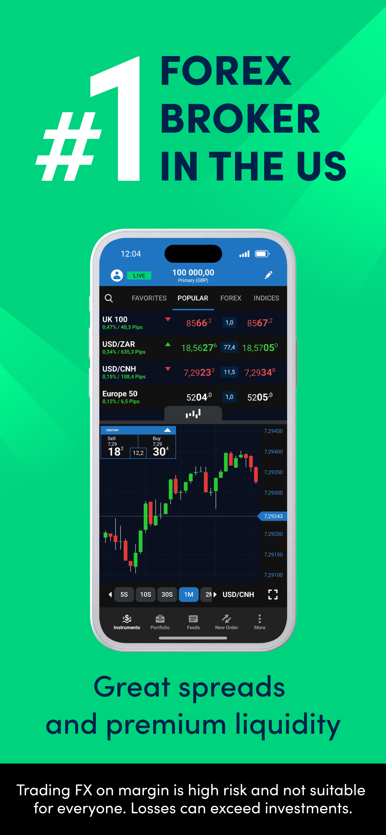 اسکرین شات 2 برنامه OANDA - Forex trading broker