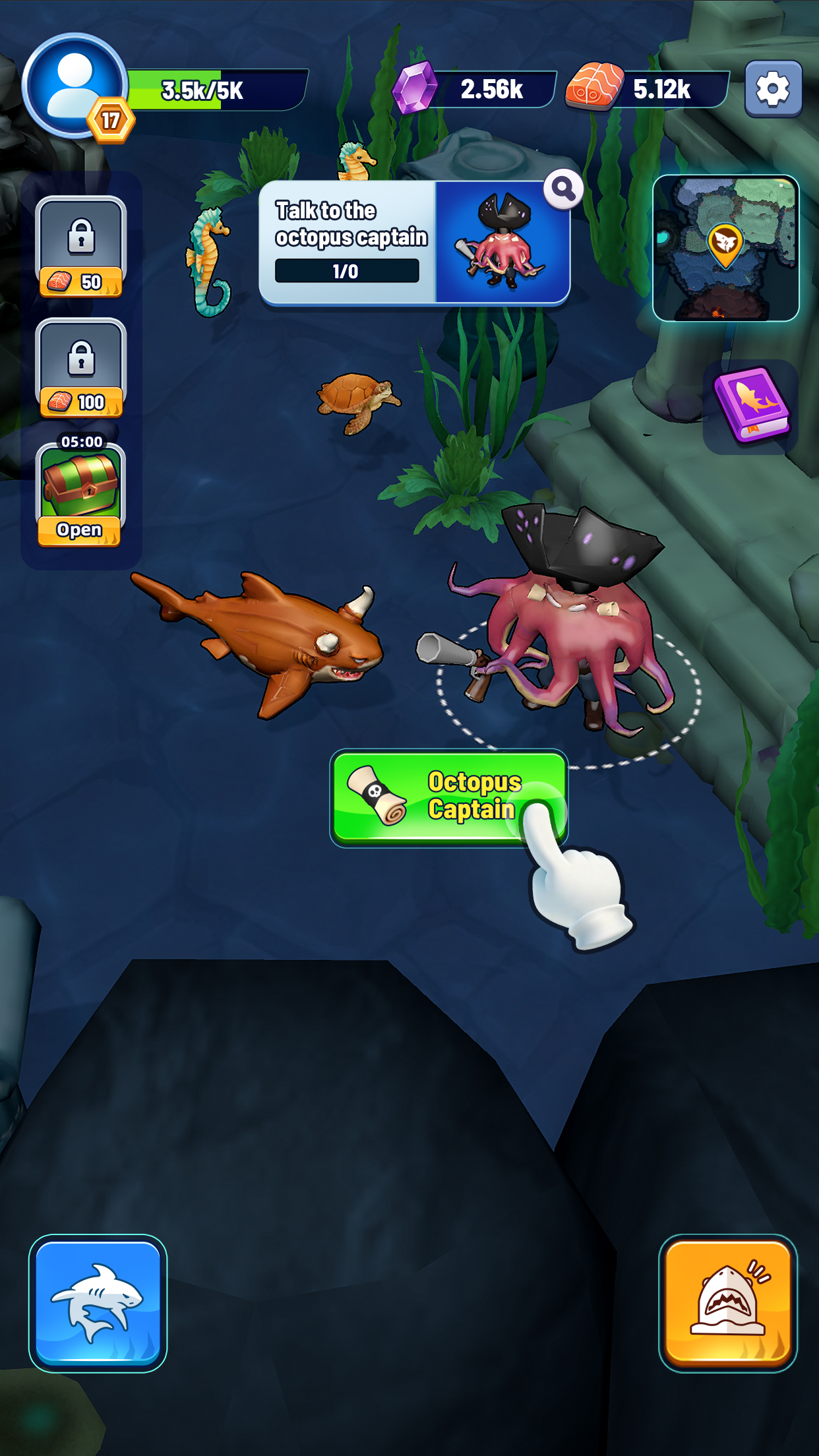 اسکرین شات 4 بازی Abyss Shark: Eat & Grow