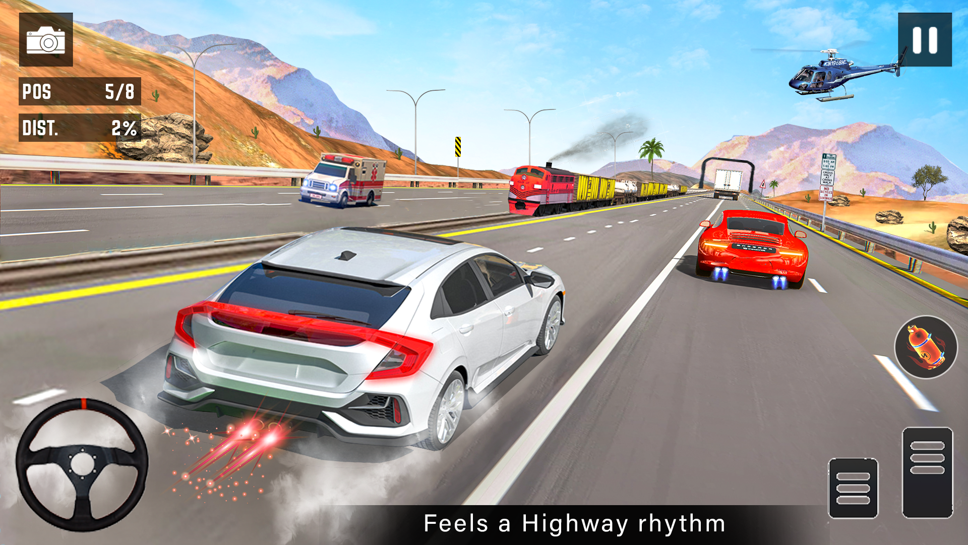 اسکرین شات 3 بازی Real Car Racing 3D : Car Game