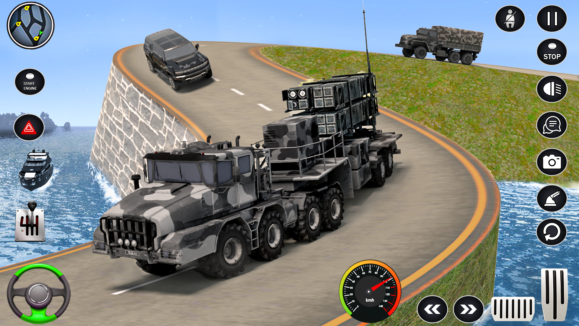 اسکرین شات 3 بازی Army Transport Truck Games