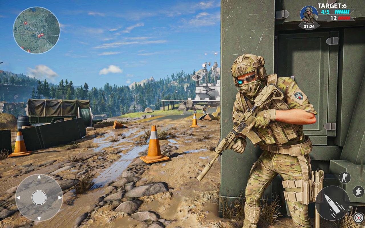 اسکرین شات 4 بازی War Commando Gun Shooting Game