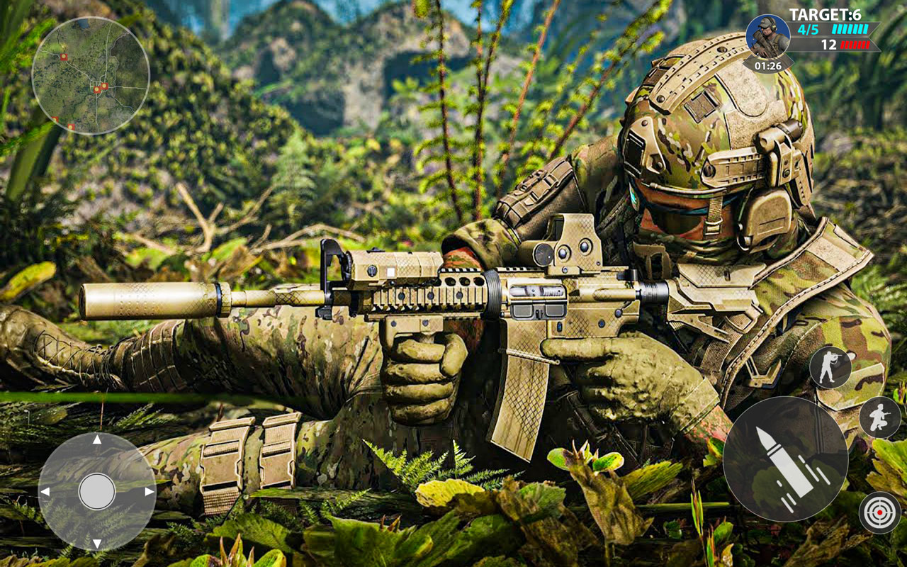 اسکرین شات 3 بازی War Commando Gun Shooting Game