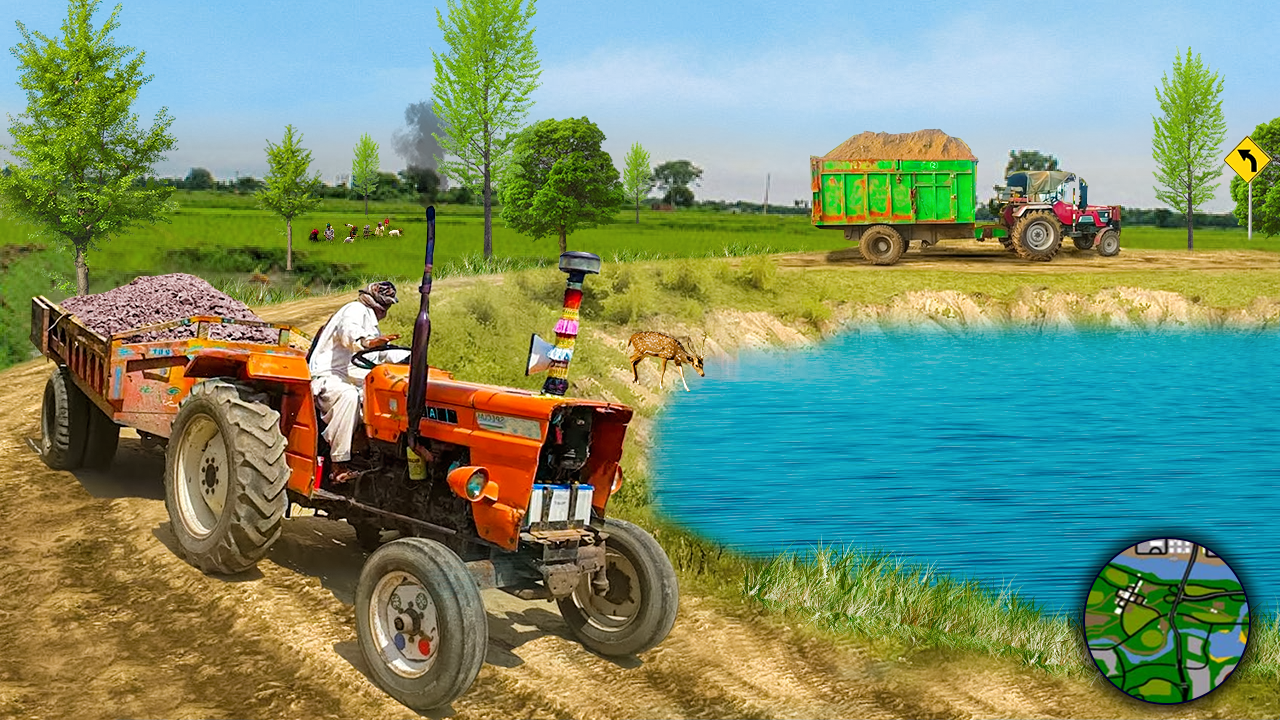 اسکرین شات 2 بازی Farming Game : Tractor Trolley