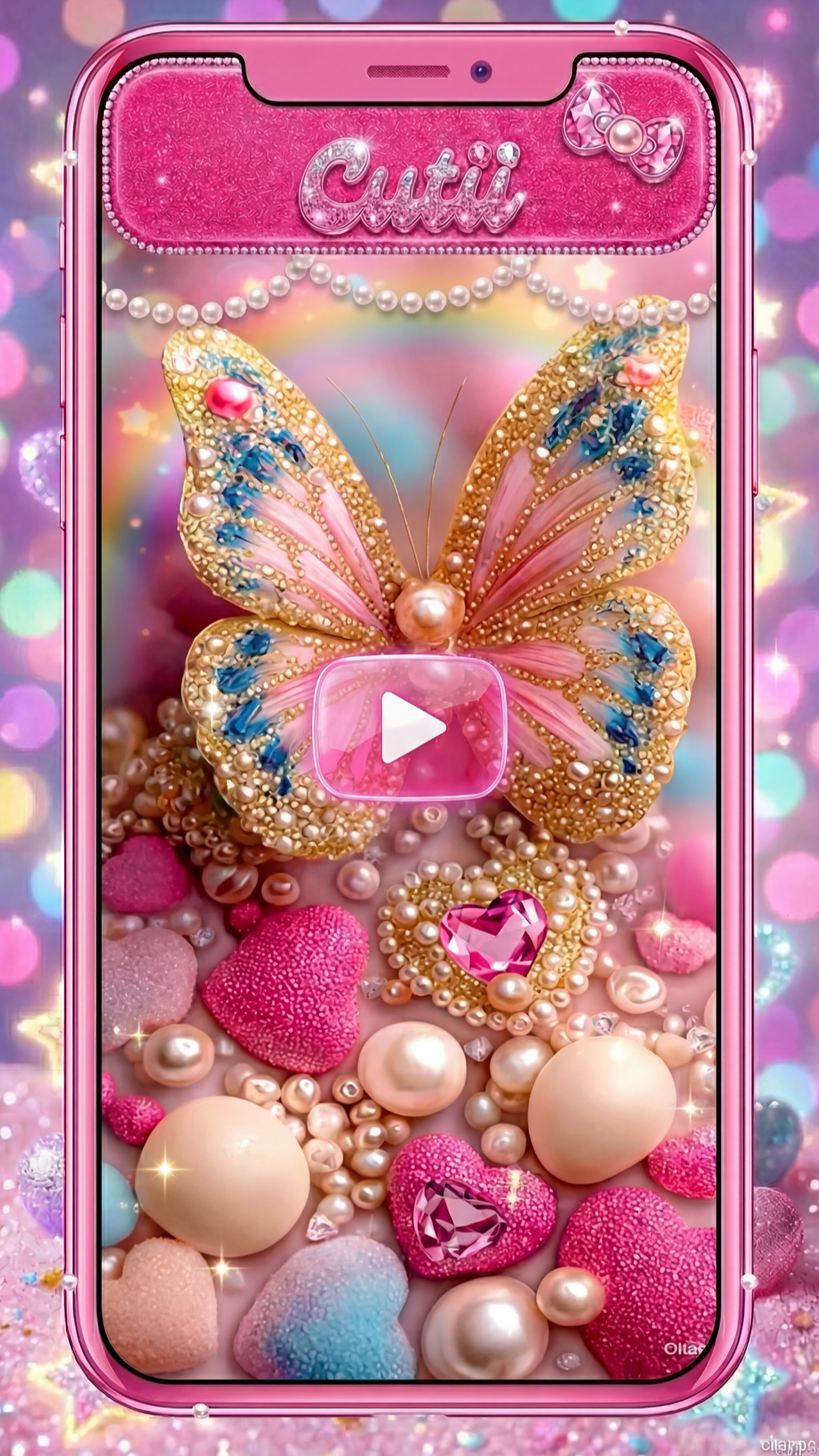 اسکرین شات 4 برنامه Cute wallpapers for Girls