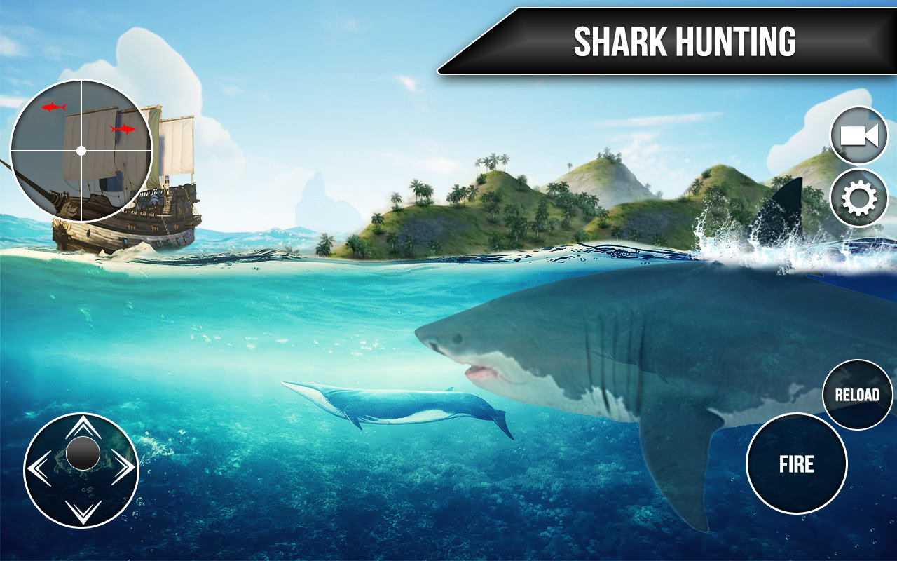 اسکرین شات 4 بازی Wild Shark Fish Hunting game