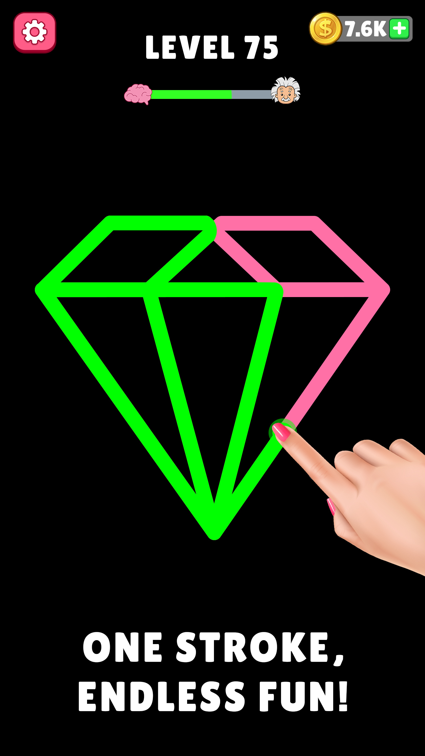 اسکرین شات 8 بازی Single Line Drawing Challenge