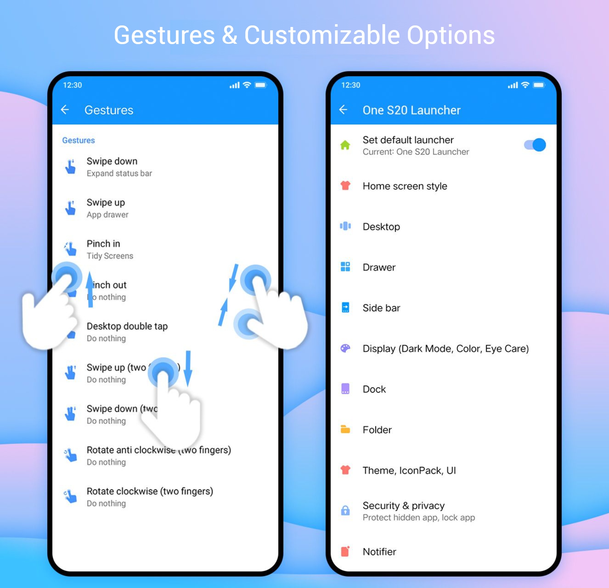 اسکرین شات 6 برنامه One S25 Launcher - S25 One Ui