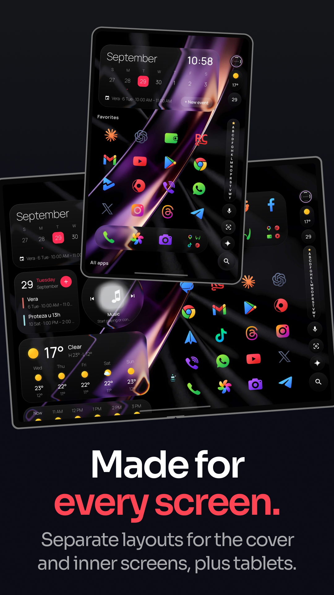 اسکرین شات 8 برنامه One4Home: Launcher & Themes