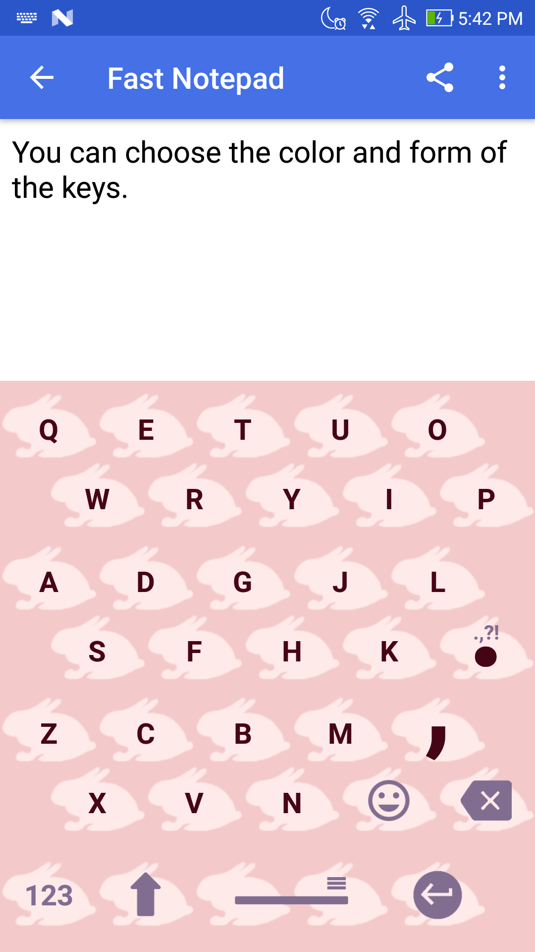 اسکرین شات 3 برنامه 1C Big Keyboard