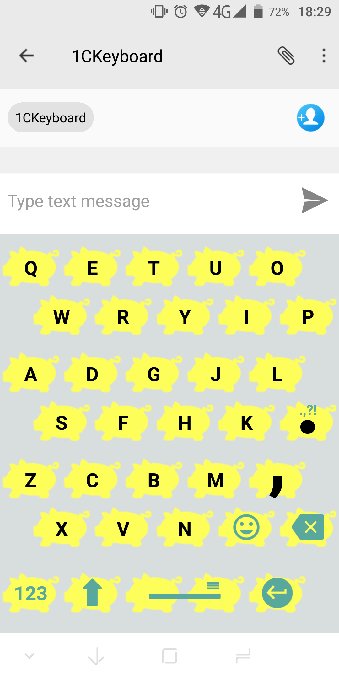 اسکرین شات 4 برنامه 1C Big Keyboard