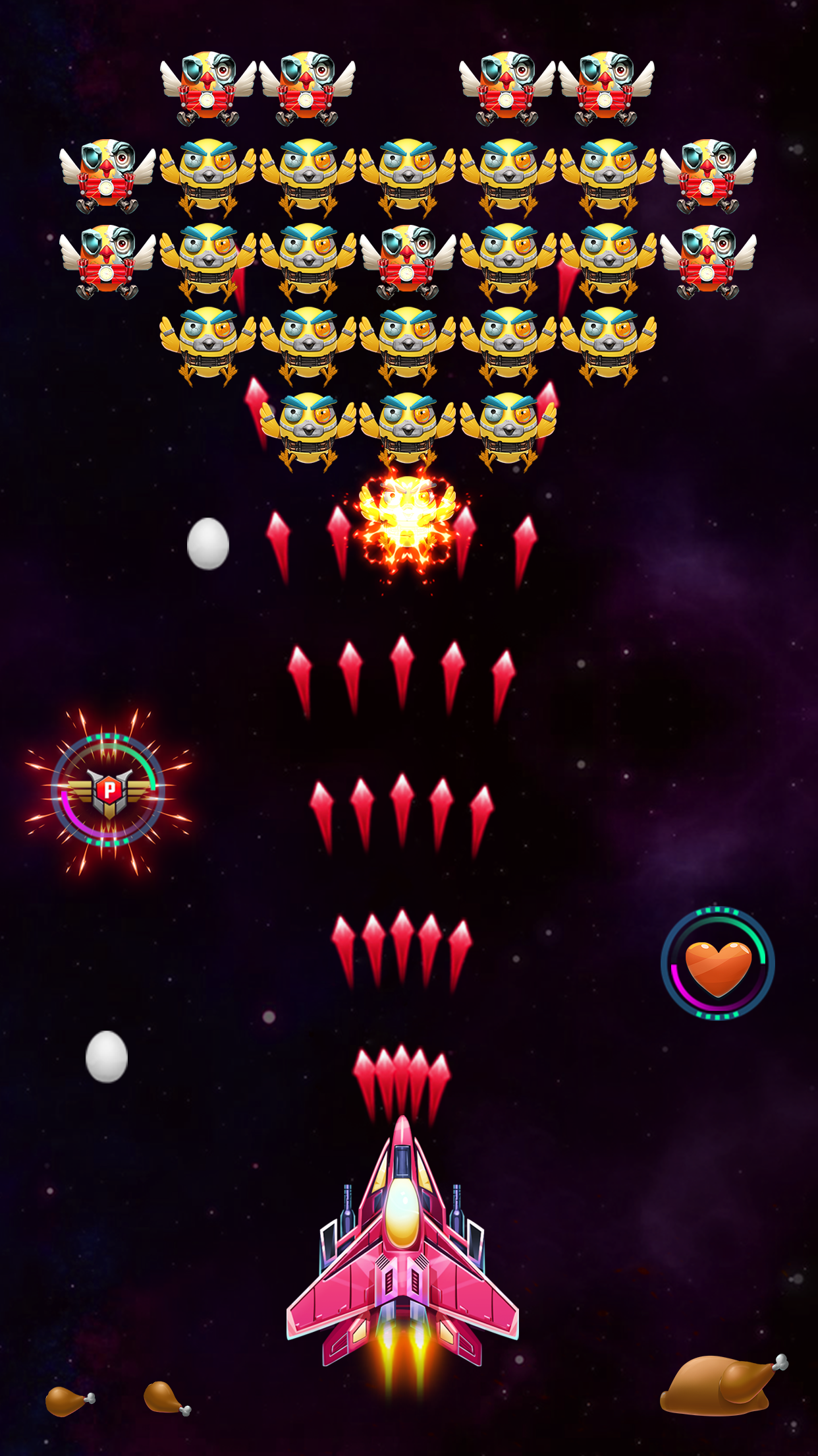 اسکرین شات 1 بازی Galaxy Attack: Chicken Shooter