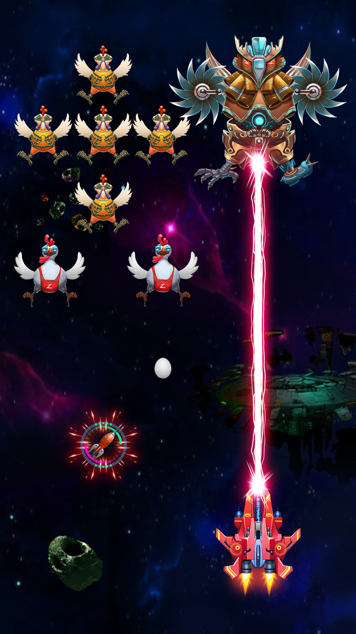 اسکرین شات 5 بازی Galaxy Attack: Chicken Shooter