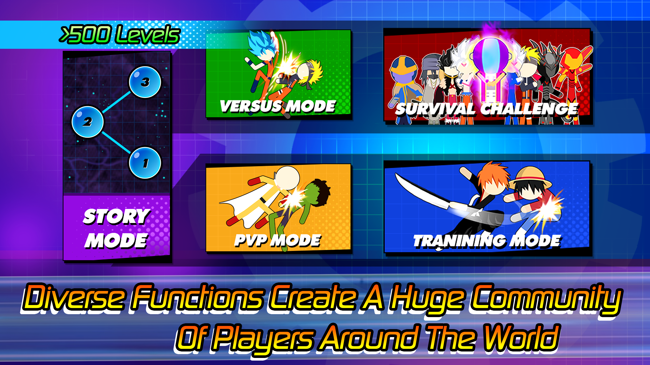 اسکرین شات 5 بازی Super Stick Fight AllStar Hero