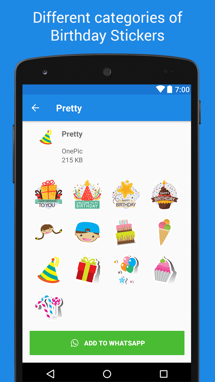 اسکرین شات 3 برنامه Birthday Stickers - WASticker