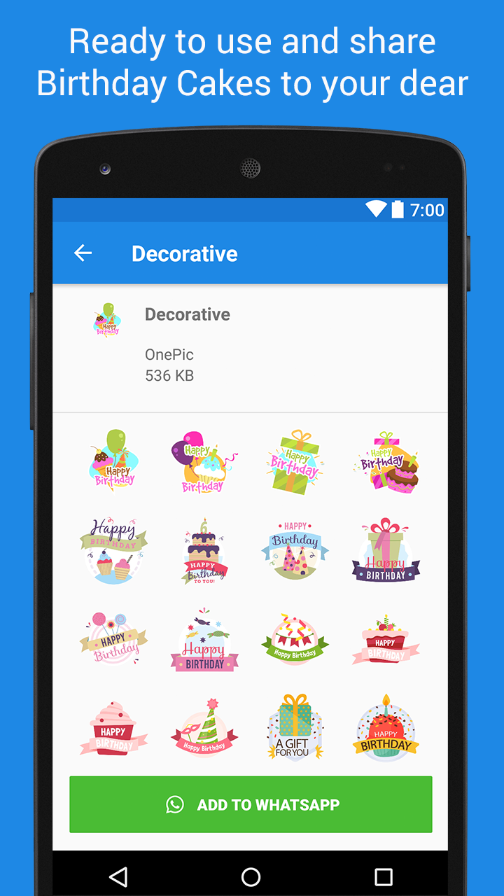 اسکرین شات 4 برنامه Birthday Stickers - WASticker