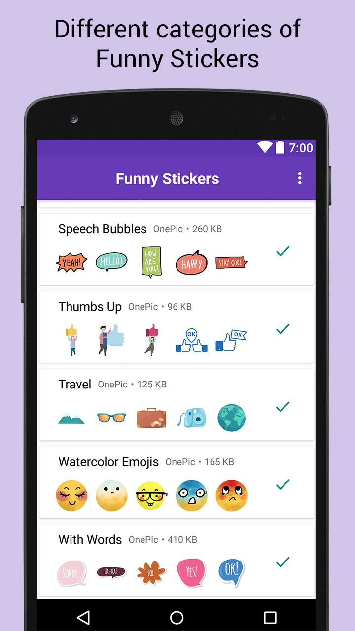 اسکرین شات 3 برنامه Funny Sticker Packs WASticker