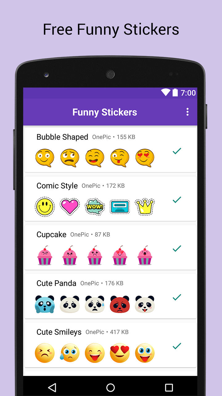 اسکرین شات 1 برنامه Funny Sticker Packs WASticker