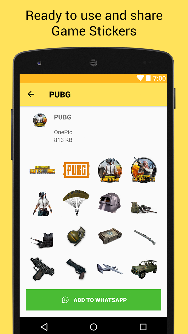 اسکرین شات 4 برنامه Game Stickers for Whatsapp