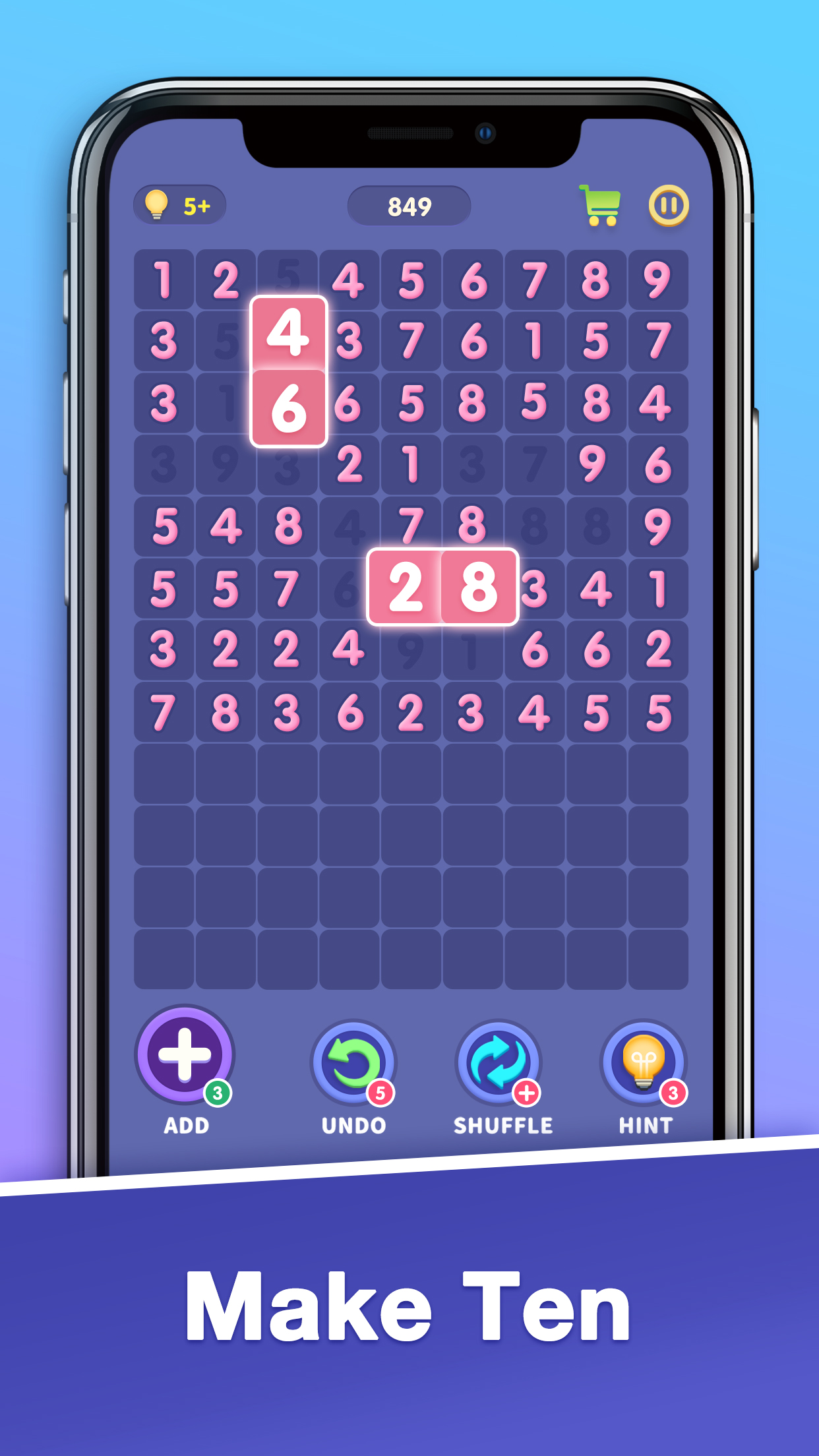 اسکرین شات 2 بازی Match Ten - Number Puzzle