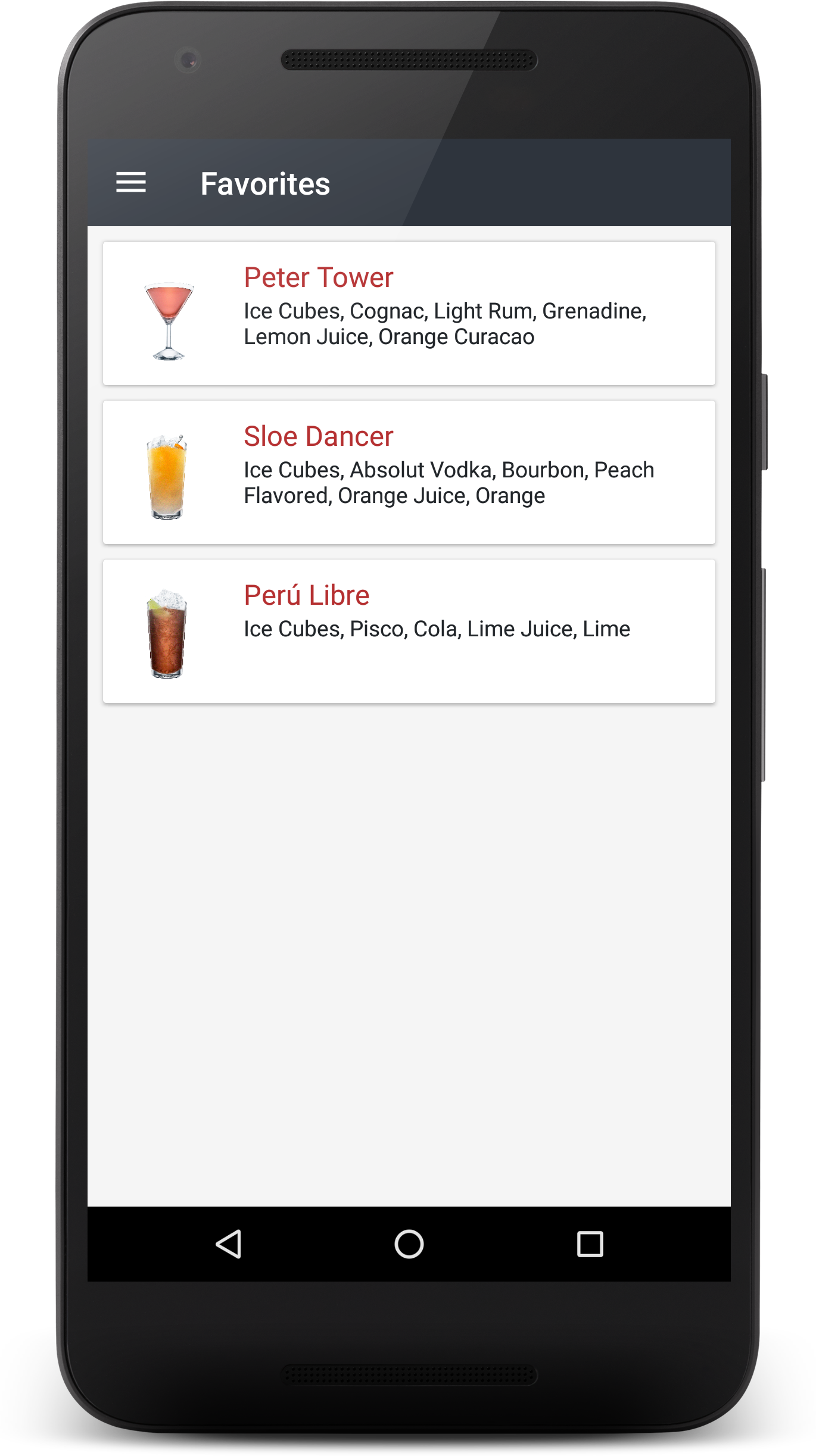اسکرین شات 6 برنامه Drink & Cocktail Recipes
