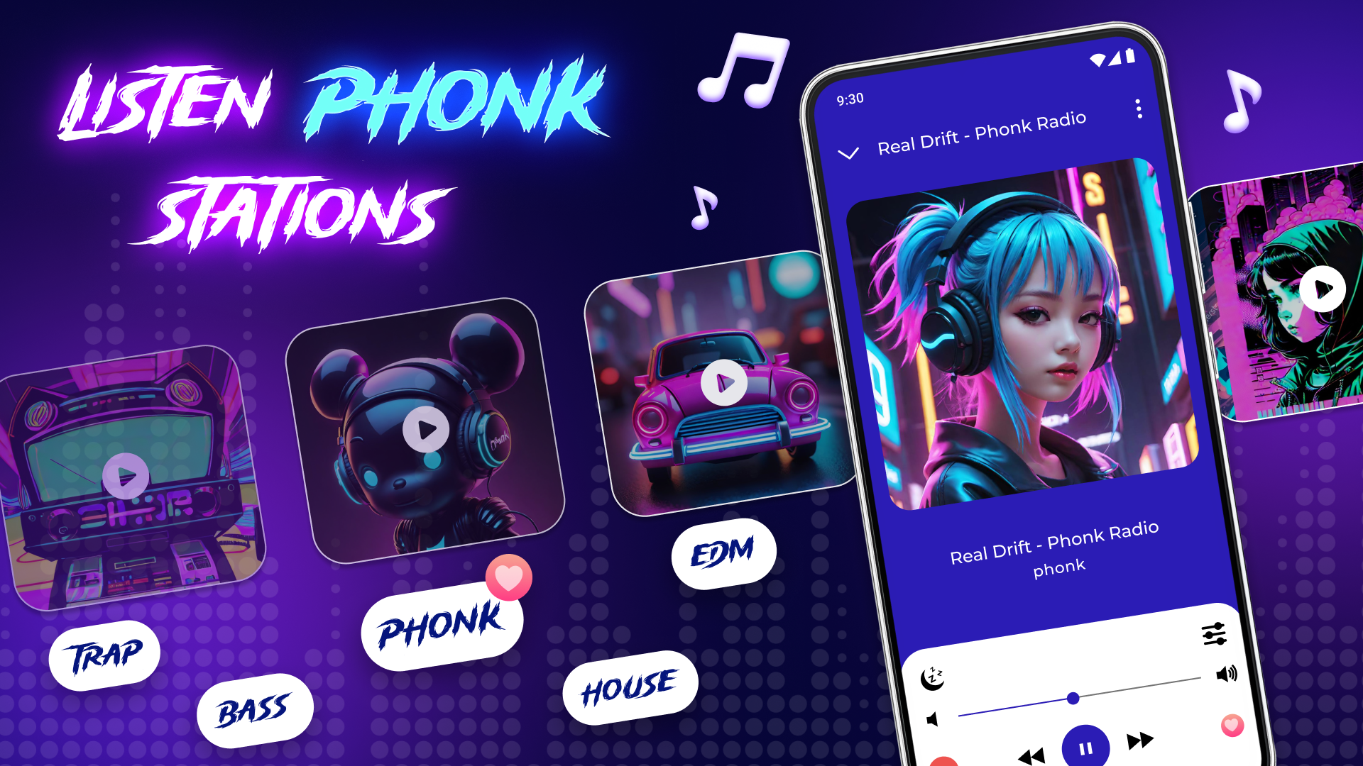 اسکرین شات 1 برنامه Phonk Music - Song Remix Radio