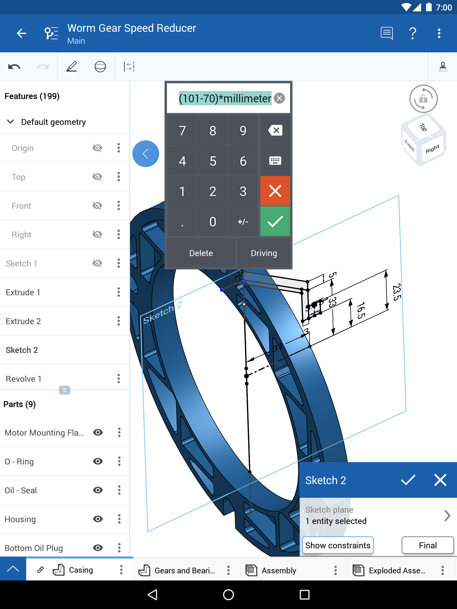 اسکرین شات 4 برنامه Onshape 3D CAD