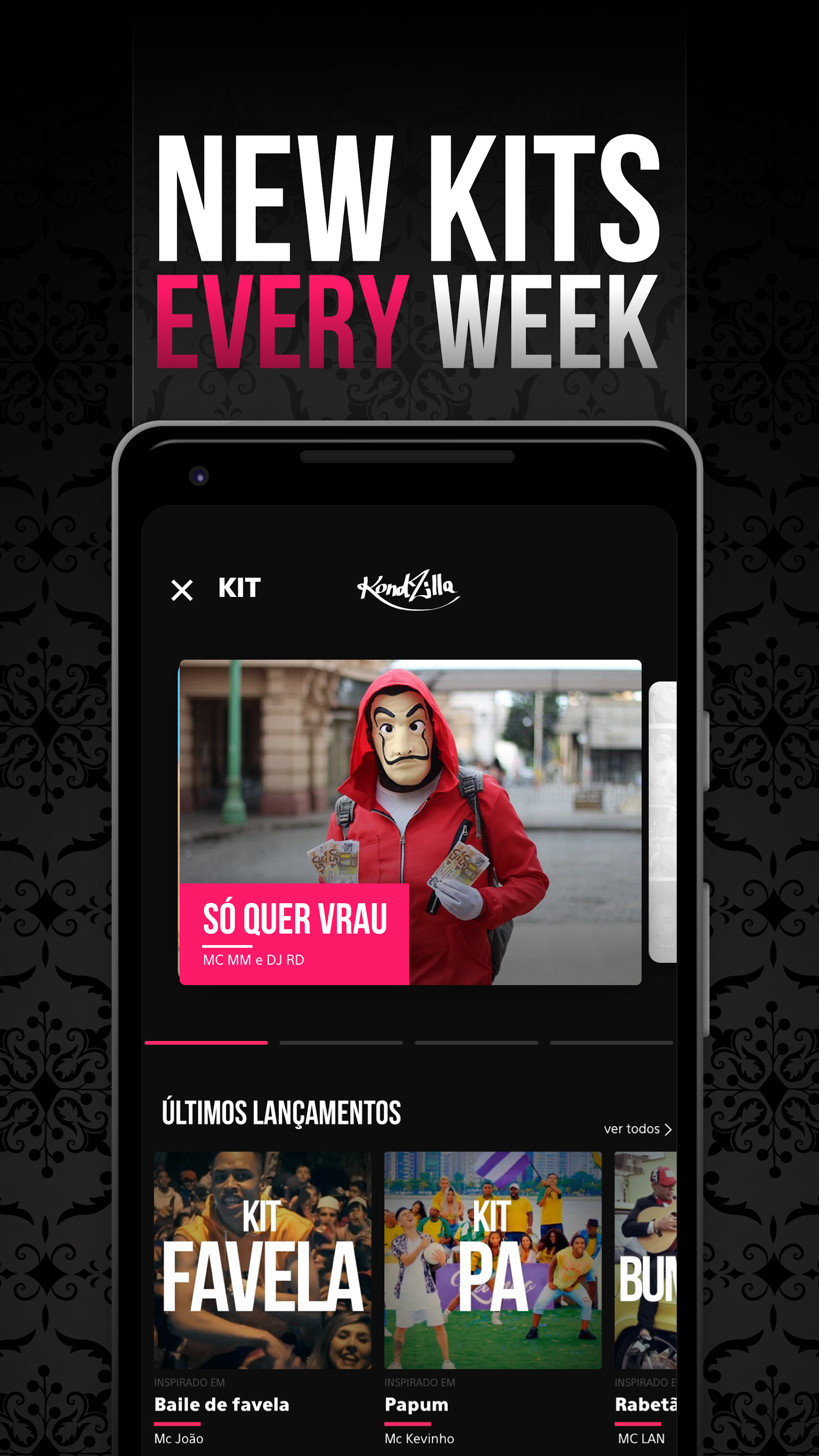 اسکرین شات 3 برنامه KondZilla Beat Maker - Funk Dj