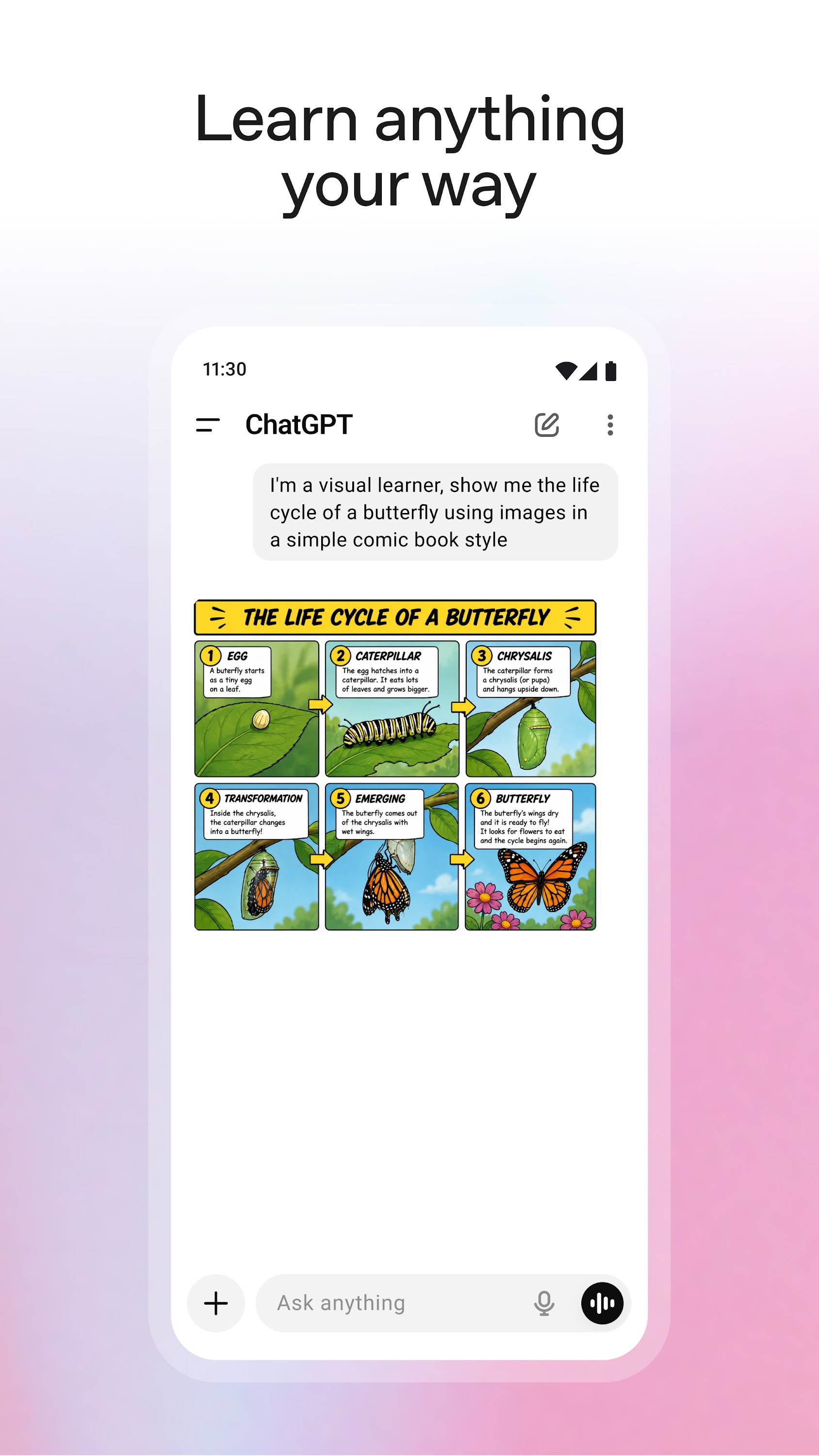 اسکرین شات 2 برنامه ChatGPT
